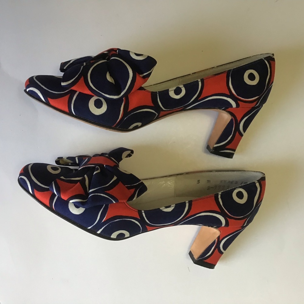 Vintage 1950’s/60’s JAFFEE’S Mijji Pumps, Red, white & blue! - Picture 10 of 14